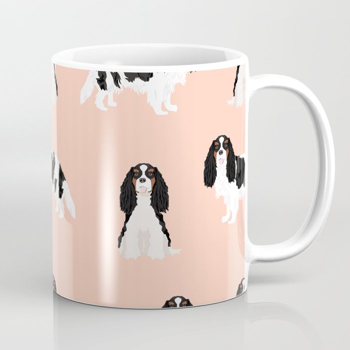 Cavalier King Charles Spaniel tricolored dog breed spaniels pet gifts Coffee Mug
