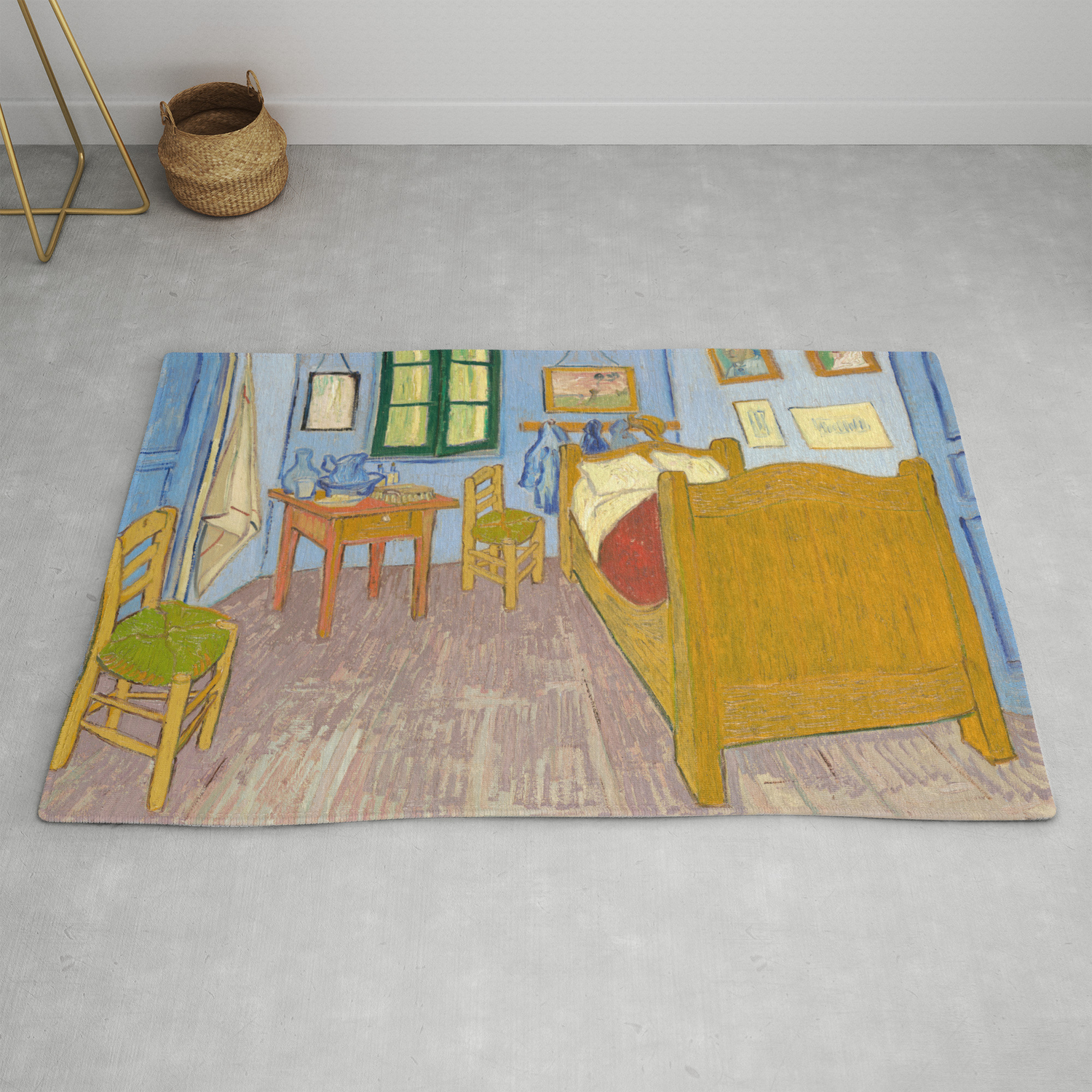 Van Gogh Bedroom In Arles Painting Rug By Fineearthprints