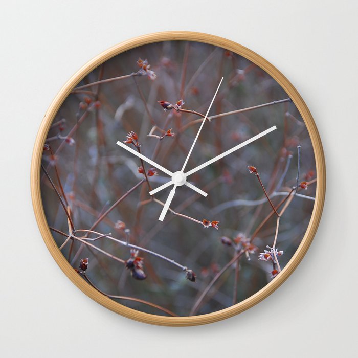 Autumn flowers Wall Clock
