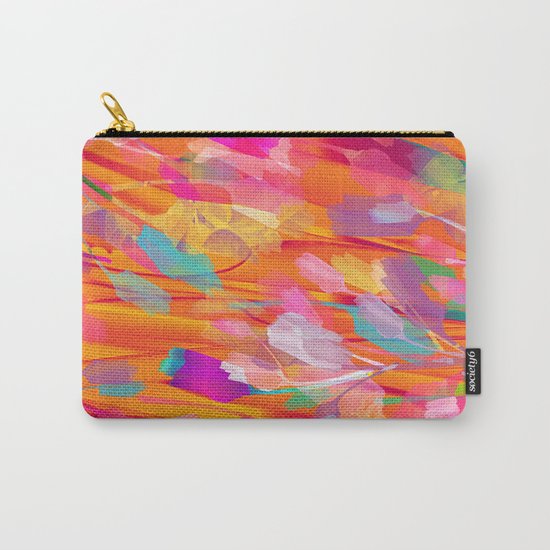 Floral abstract(55) Carry-All Pouch