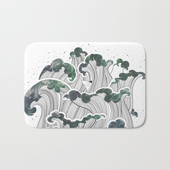 Storming mind | White Bath Mat