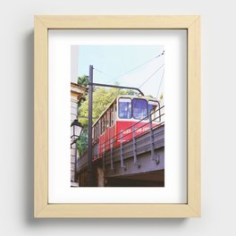 Vieux Lyon funiculaire | Fourviere downhill | UNESCO World Heritage site Recessed Framed Print