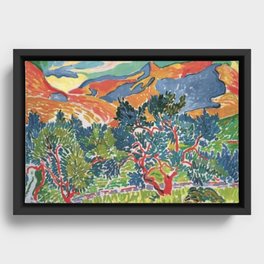 Henri Matisse Landscape Framed Canvas