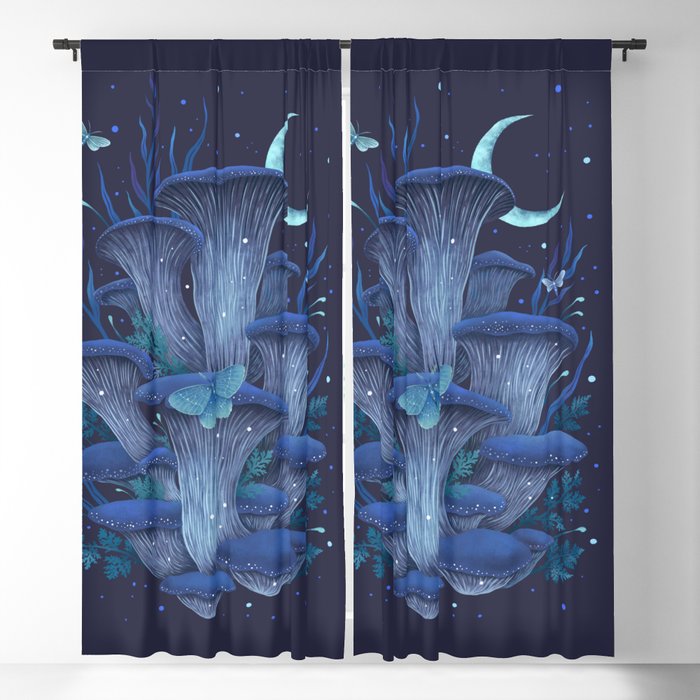 Blue Oyster Blackout Curtain