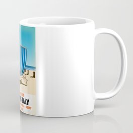 Minnis Bay Kent seaside poster. Coffee Mug