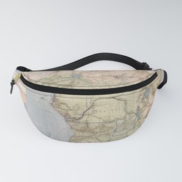 1885 Vintage Map of Africa Fanny Pack
