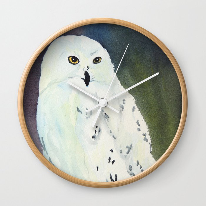 Snowy Owl Wall Clock