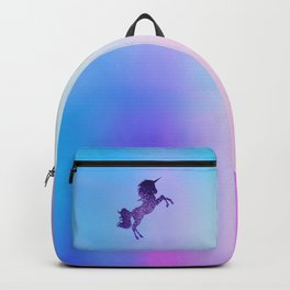 Purple Sparkly Unicorn Backpack | Oil, Digital, Stencil, Cartoon, Beautiful, Ink, Pattern, Acrylic, Cute, Glitter 