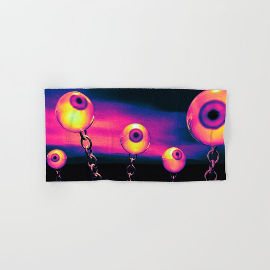 Pop Art Eyes Seascape Hand & Bath Towel