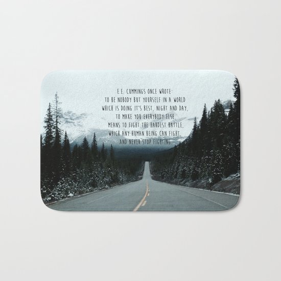 Quote for The Road Bath Mat