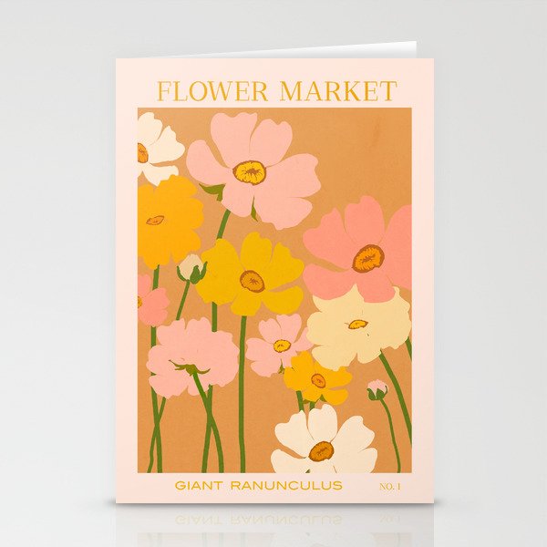 Flower Market - Ranunculus #1 Stationery Cards