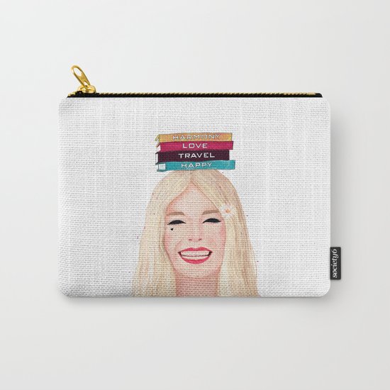 Happy blonde Carry-All Pouch