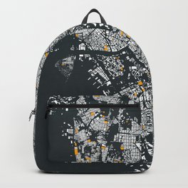 A City Map of Manila, Philippines, with its Schools Highlighted in Orange Backpack | Maps, Urbanpattern, Cities, Digital, Pacific, Map, Pattern, Philippines, City, Black And White 