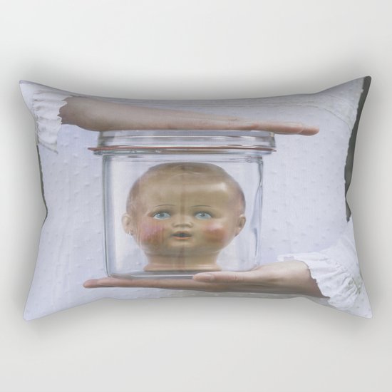 Doll in a jar Rectangular Pillow