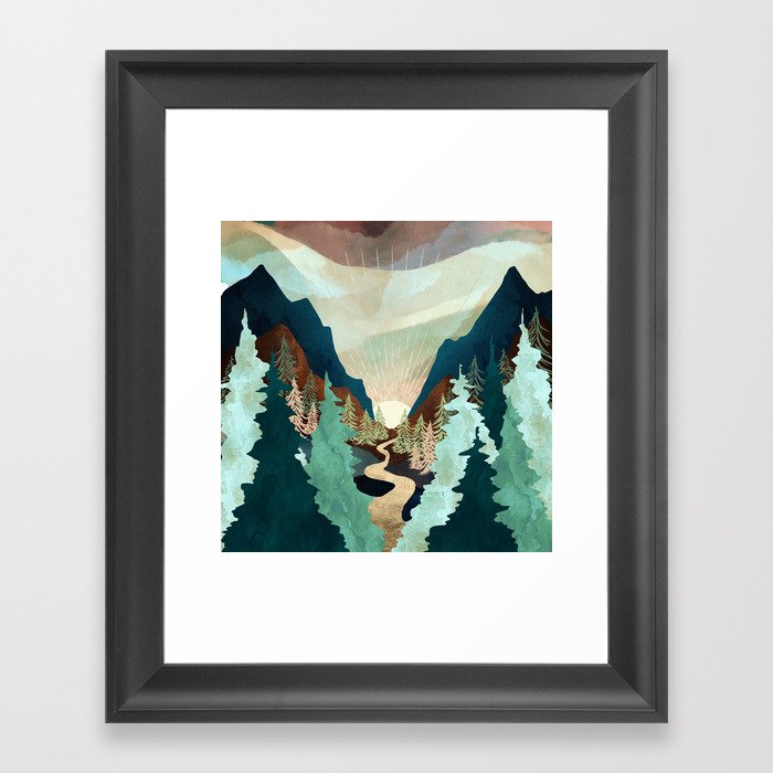 Sunrise Valley Framed Art Print