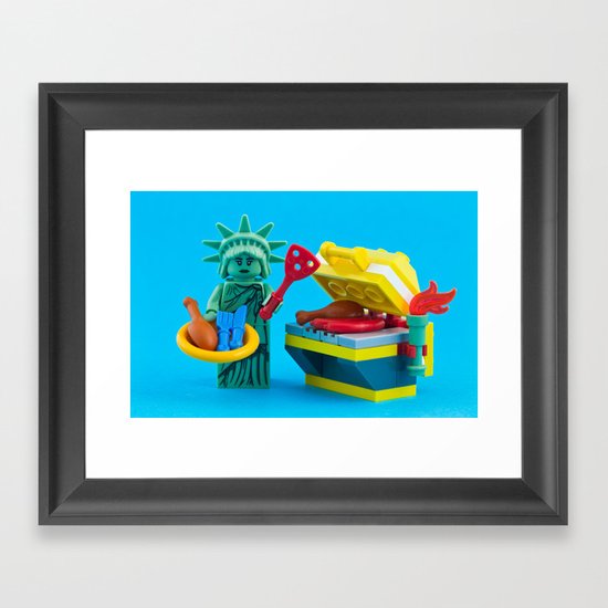 Happy Independence Day Framed Art Print