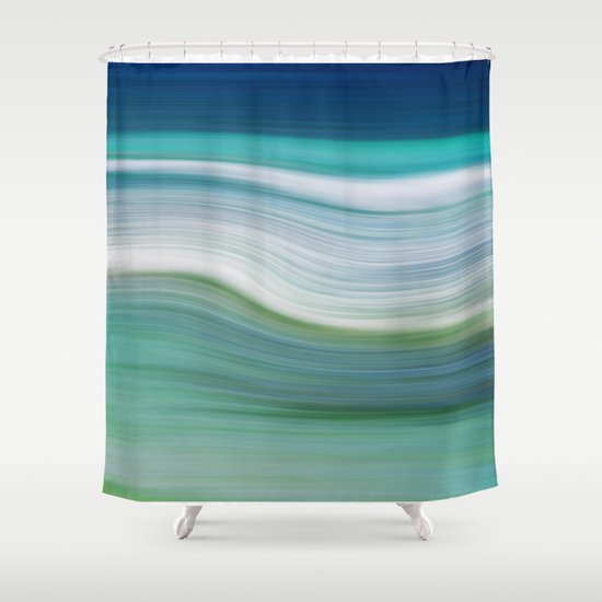 OCEAN ABSTRACT Shower Curtain