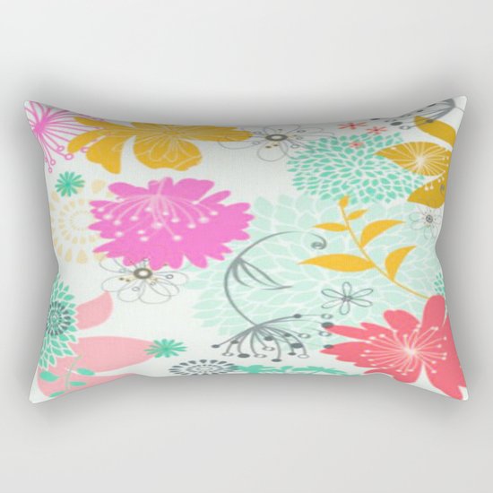 Floral vector pattern best idea Rectangular Pillow