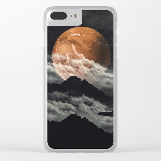 Spaces III - Mars above mountains Clear iPhone Case