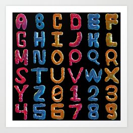 alphabet Art Print