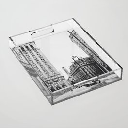 New York City | Architecture in NYC | Black and White Film Style Acrylic Tray