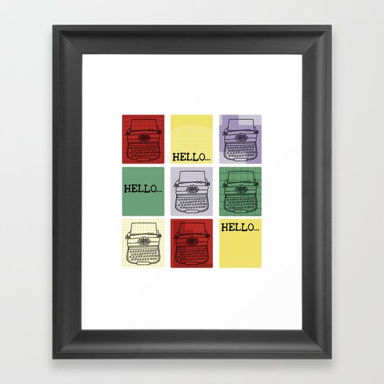 Classic Typewriter Framed Art Print