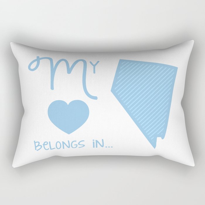 My Heart Belongs in Nevada Rectangular Pillow