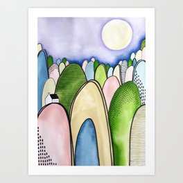 Full Moon Art Print