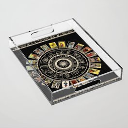 The Major Arcana & The Wheel of the Zodiac Acrylic Tray