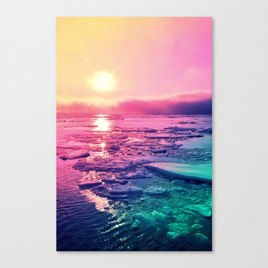 Pastel Sunset Waters Canvas Print