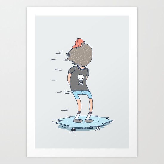 Skating On Thin Ice Art Print