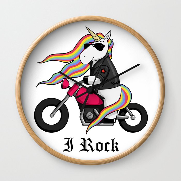Rock'N Unicorn Wall Clock