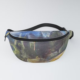 Pastel drawing of an Alpine Pine Forest Fanny Pack