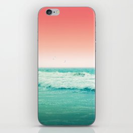 Aqua and Coral, 2 iPhone Skin