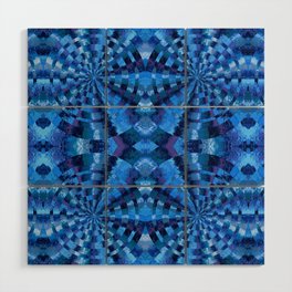 Hypnotic Blue Wood Wall Art
