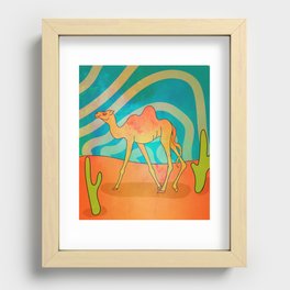 Trippy Camel Recessed Framed Print