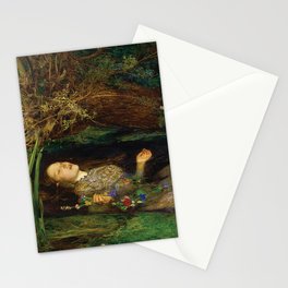 Ophelia, Painting, Sir John Everett Millais Stationery Card