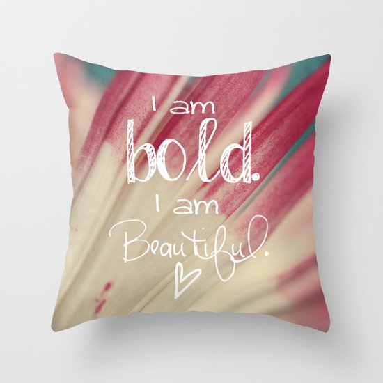 Bold and Beautiful Throw Pillow
