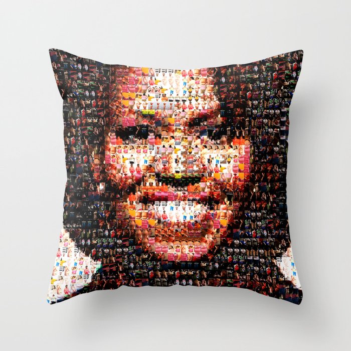 BEHIND THE FACE Michelle Obama | fat women Throw Pillow