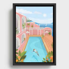 Summer Zen Framed Canvas