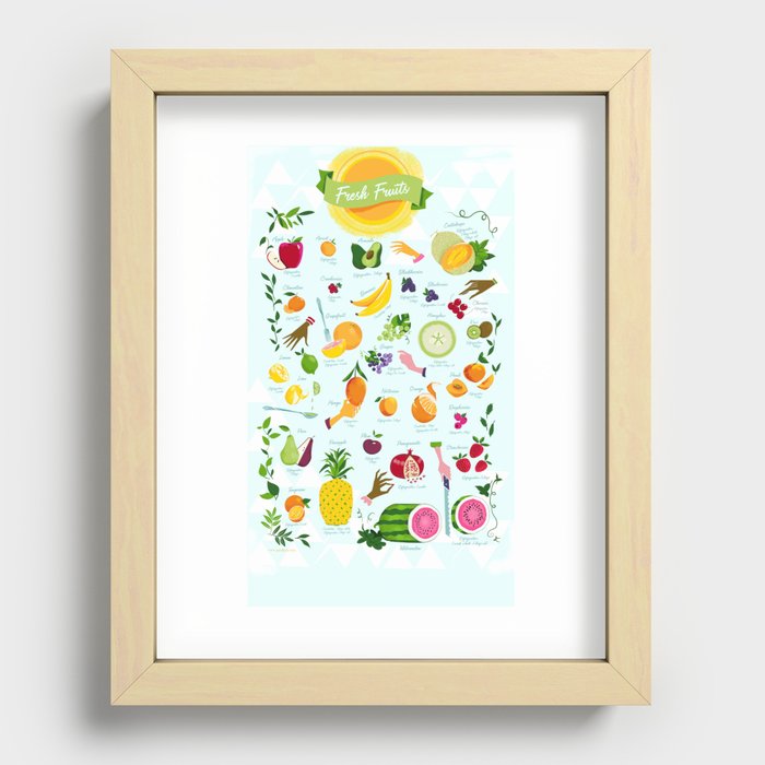 Fresh Fruit Recessed Framed Print