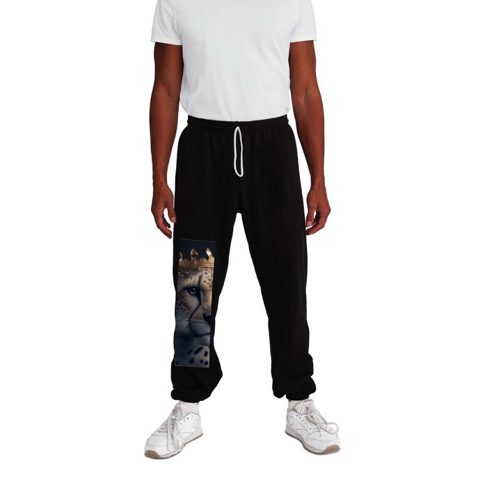 Cheetah with a crown Sweatpants