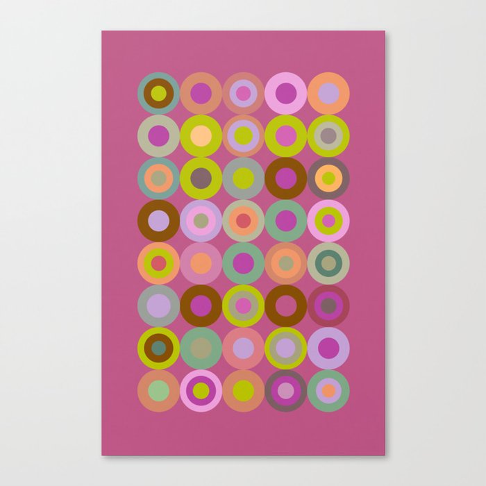 Rose circle abstract Canvas Print