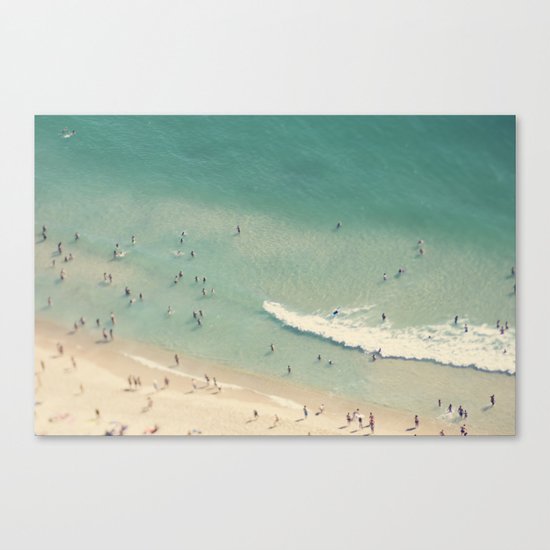 beach love II - Nazare Canvas Print