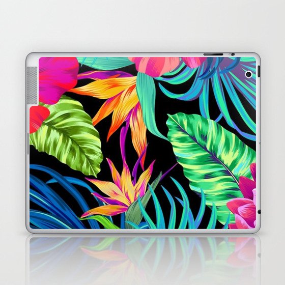 Drive You Mad Hibiscus Pattern Laptop & iPad Skin