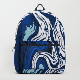 Sea Marble Indigo   Backpack