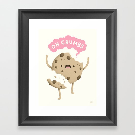 Oh Crumbs Framed Art Print