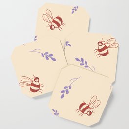Bees and Lavender Coaster