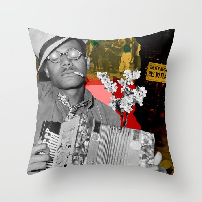 the new negro has no fear Throw Pillow