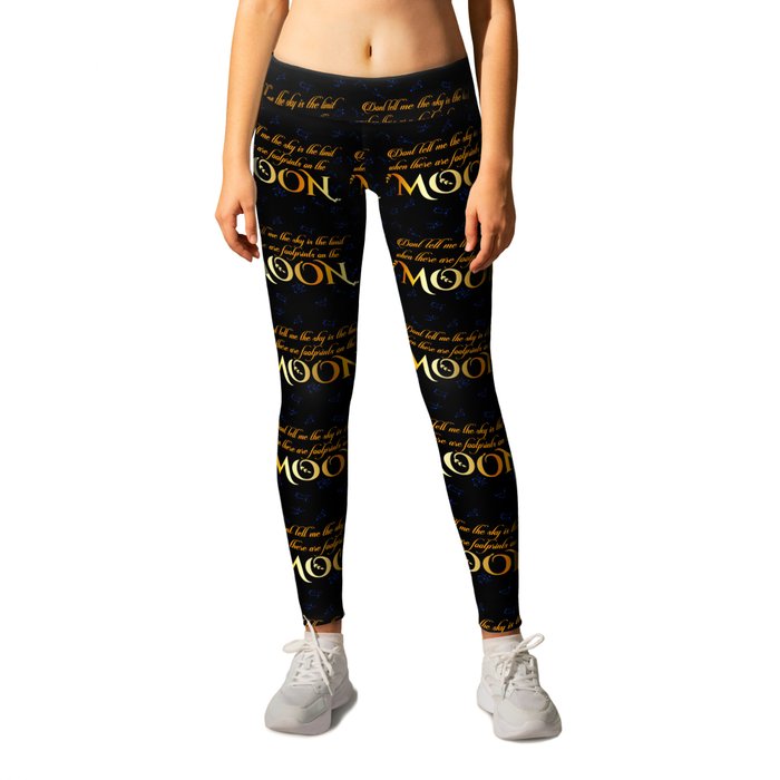 Inspirational moon quotes with zodiac constellations Leggings
